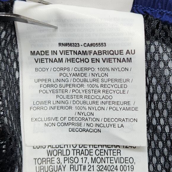 Nike Pants Womens XS Blue Yellow Pull On Drawstring Zip Hem Nylon Running Gym - Picture 6 of 14